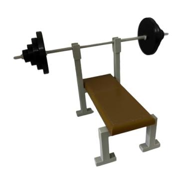 Imagem de Fenteer Miniatura de Equipamento de Ginástica em Escala 1:12: Suporte para Barra de Supino.