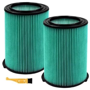 Imagem de ECOMAID Filtro de substituição plissado de 5 camadas VF6000 compatível com aspiradores de pó molhado e seco Ridgid 15-20 galões WD5500 WD0671 WD6425 WD7000 WD1280 WD1851 WD1680 WD1956 RV2400A 1400A