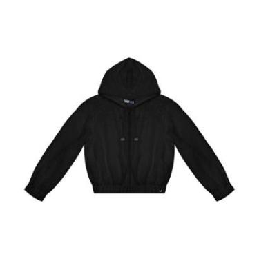 Imagem de Jaqueta Juvenil Minty Em Pelo Safira Com Capuz Feminina-Feminino