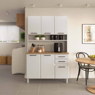 Imagem de Cozinha Compacta 6 Portas 2 Gavetas com Tampo Liz Telasul