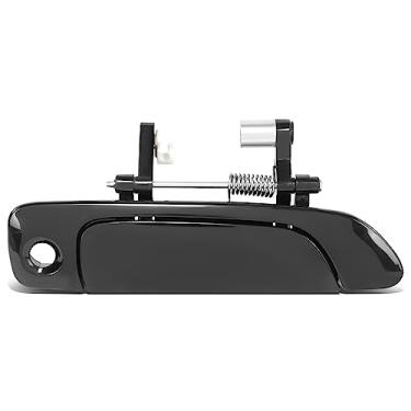 Imagem de DNA MOTORING Maçaneta externa dianteira direita compatível com 01-05 Honda Civic Sedan Coupe, com fechadura, preta, OEM-DHO-01059