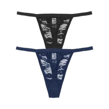 Imagem de Conjunto De Calcinhas Sexy De Renda De Cintura Baixa Para Mulheres 2 P