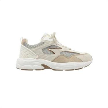 Imagem de Tênis Casual Feminino Multimaterial Amarração Arezzo-Feminino