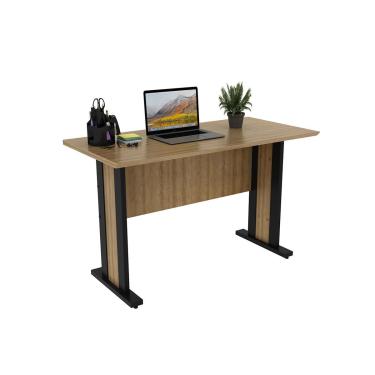 Imagem de Mesa de Computador ME-4194 Amêndoa/Preto - Tecno Mobili