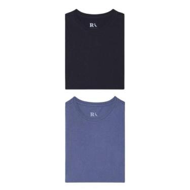 Imagem de Kit 2 Camisetas Básicas Reserva, Preto, Marinho, M