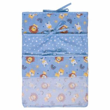 Imagem de Saquinho Maternidade para Bebê 30 cm x 36 cm - BUBLIM, Leao Azul