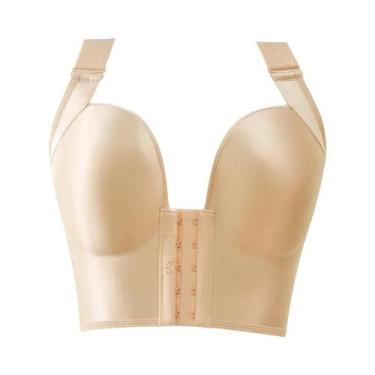Imagem de Sutiã plus Size Com Fecho Frontal, Push Up, Sem Arame, Copas Profundas