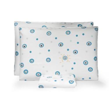 Imagem de Jogo com Lençol e 2 Fronhas para cama Casal – Maciez, Conforto e Alta Durabilidade para o Dia a Dia (Energia boa)