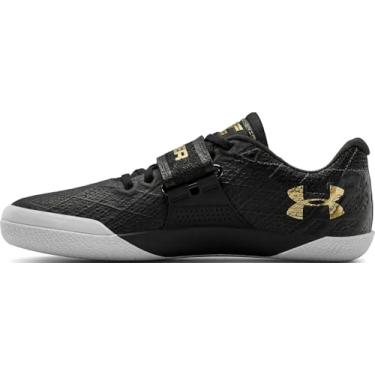 Imagem de Under Armour Tênis unissex UA Centric Grip Track - 3021862-004 - Preto/Phoenix Fire/Alto/Vis Amarelo