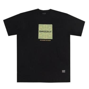 Imagem de Camiseta Grizzly Box Outdoor Division Drift - Preto-Masculino