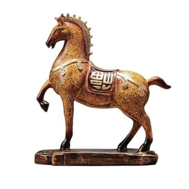 Imagem de Ｂｅｓｇａ Estátua de Cavalo para Mesa, Ornamento Decorativo, Escultura de Animal, Estatueta para de Entrada, Estante, Escritório, Bar, Sala de Estudos