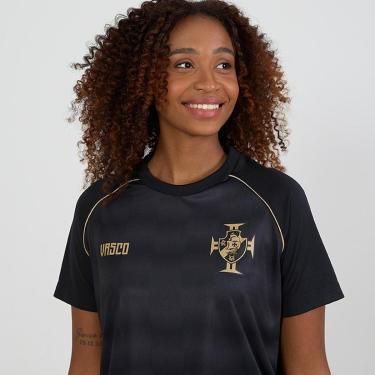 Imagem de Camisa Vasco Black Gold Raglan Feminina-Feminino