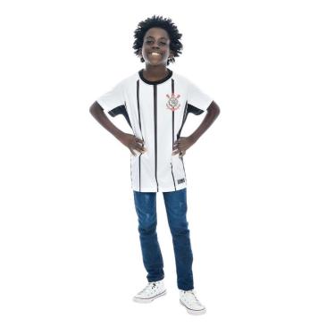 Imagem de Camiseta Corinthians Raglan Listrada Infantil-Unissex