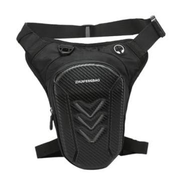 Imagem de RNXRZANK Bolsa de Perna para Motociclista, Tipo Pochete, para Cintura E Coxa, com Vários Bolsos, em Tecido Oxford E Poliéster, Alça Ajustável E Zíper. Ideal Pa, C