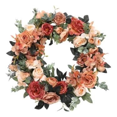 Imagem de Vaveren Guirlanda artificial decorativa para parede, ideal para porta de entrada, com 45 cm de diâmetro, para salas de estar, janelas e quartos, Múltiplos