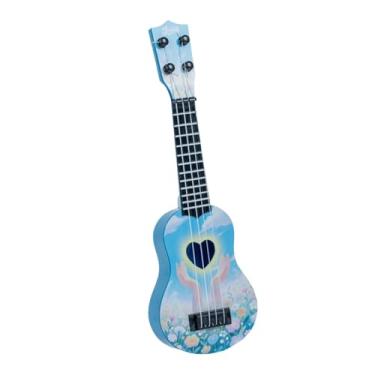 Imagem de Dynwave Ukulele de brinquedo infantil, brinquedo musical educativo em formato de coração, oco, 35 cm (14 polegadas), 4 cordas, para crianças em idade, Style C