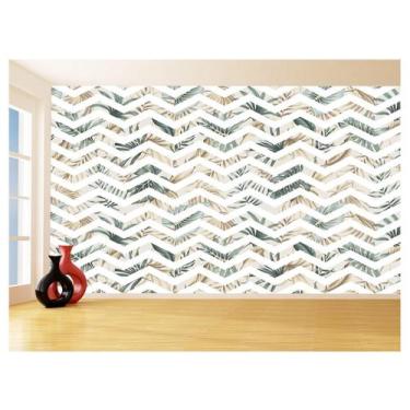 Imagem de Papel De Parede 3D Sala Chevron Zig Zag Listras 3,5M Zig91 - Você Deco
