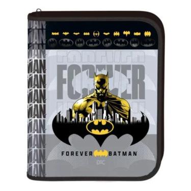 Imagem de Fichário Caderno Argola Divisórias Batman Universitári Ziper - DAC