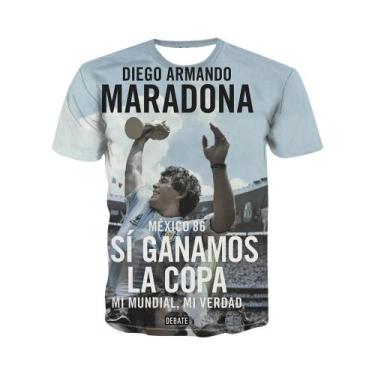 Imagem de Camiseta Masculina Estampada Em 3D De Estrela Do Futebol - Moda Verão 