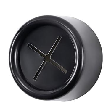 Imagem de Ganchos adesivos redondos para toalha de prato de parede para cozinha, banheiro, armário, 4,2 x 2,2 cm, 1 peça (preto)