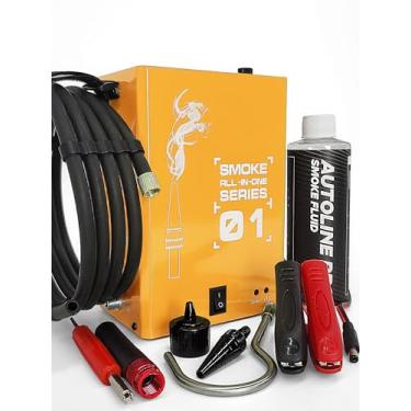 Imagem de Máquina de fumaça automotiva – Detector de vazamento EVAP com compressor de ar integrado, adaptador de porta de serviço EVAP, fluido de fumaça aprovado pelo fabricante original – Modelo 01 – Kit de
