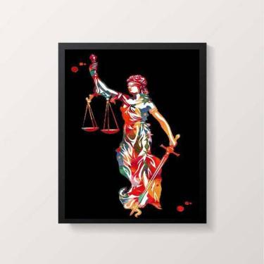 Imagem de Quadro Decorativo Deusa Da Justiça 45X34Cm