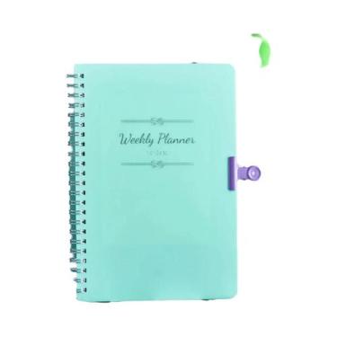 Imagem de Caderno Planejador Semanal Espiral A5 Sem Data, 52 Semanas, Diário De 
