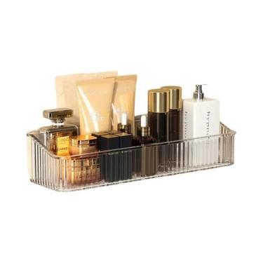 Imagem de Prateleira Organizadora De Cosméticos Para Banheiro Sem Furos, Suporte