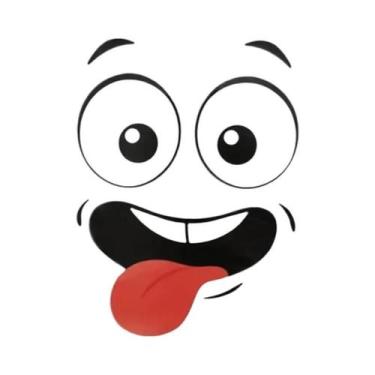 Imagem de Adesivos De Rosto De Desenho Animado, Decalques De Vinil À Prova D'águ