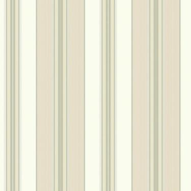 Imagem de Papel de Parede Waverly Stripes Lovers Lane Bege/Cinza WA7783 - Rolo: 10m x 0,52m