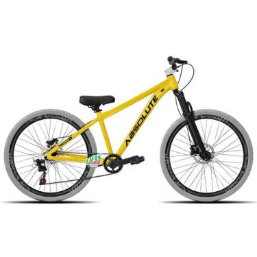 Imagem de Bicicleta Aro 26 Absolute Nero 5 Single Freio a Disco, Amarelo 2