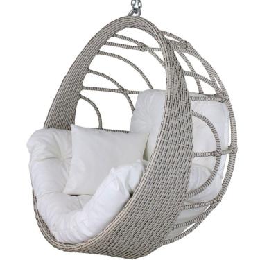 Imagem de Balanço Ninho Suspenso Hungria Mármore E Courino Náutico Bco
