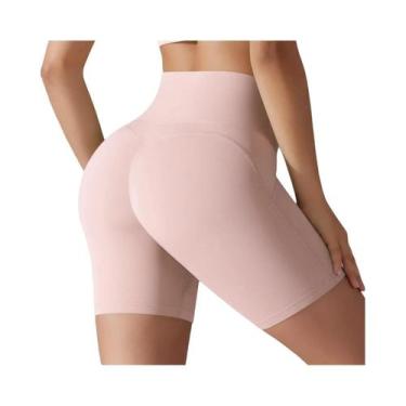 Imagem de Shorts De Yoga De Cintura Alta Com Controle De Barriga E Efeito Levant