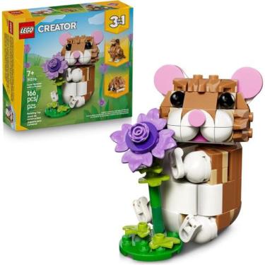 Imagem de Lego Creator 3 em 1 Hamster Adoravel com uma Flor 31376