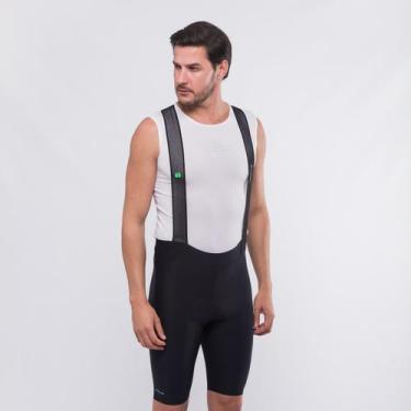 Imagem de Bretelle Ciclismo Masculino Marcio May Moove UP Preto, PP, Preto