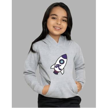 Imagem de Blusa De Frio Moletom Infantil Ketlin Moletom Youtuber, Cinza, 14