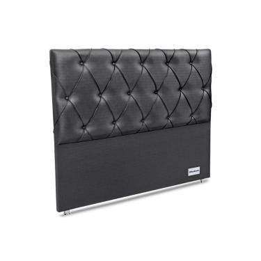 Imagem de Painel De Cama Box Estofada Murat Facto Gray Queen - Courano Cinza - Ortobom