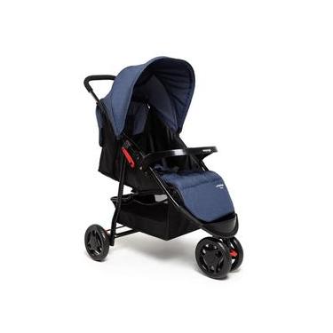 Imagem de Carrinho de Bebê Delta Azul Mescla - Voyage