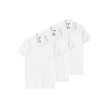 Imagem de Kit com 3 Camisetas Polo Masculina Malwee 1000004429 Cinza-Masculino