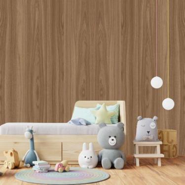 Imagem de Papel de Parede Adesivo Autocolante Decorativo Imitação Madeira 5 METR
