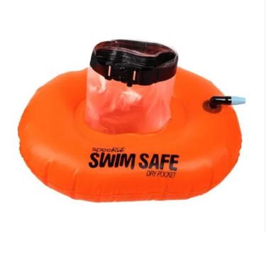 Imagem de Boia Natação Sinalização Speedo Swim Safe Pocket - Laranja Neon-Unissex