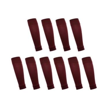 Imagem de 5 pares novas meias de futebol caneleiras capa de perna homens mulhere