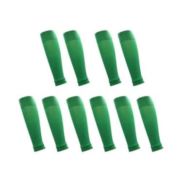 Imagem de 5 pares novas meias de futebol caneleiras capa de perna homens mulhere