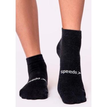Imagem de Meia Esportiva Cano Curto Speedo 8033, Preto, 39-44
