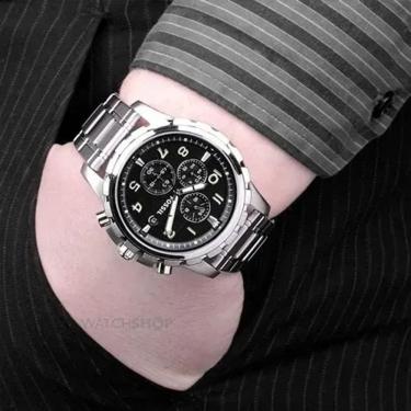 Imagem de Relógio Masculino Puseira de Aço Inoxidável 