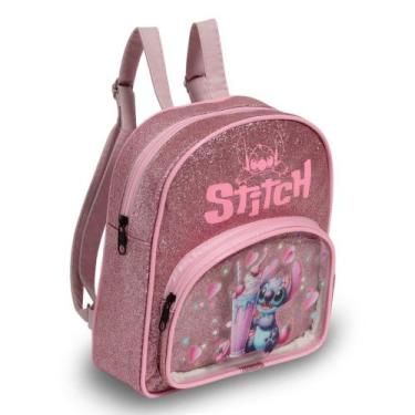 Imagem de Mochila Stitch Infantil Pequena Alça Costas Várias Cores - Plike, Salm