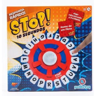 Imagem de Jogo Recreativo Tabuleiro Stop 10 Segundos - Polibrinq