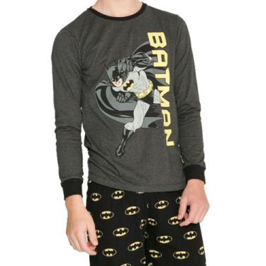 Imagem de Pijama Longo Juvenil Masculino Batman DC Comics 28.39.0001, 14