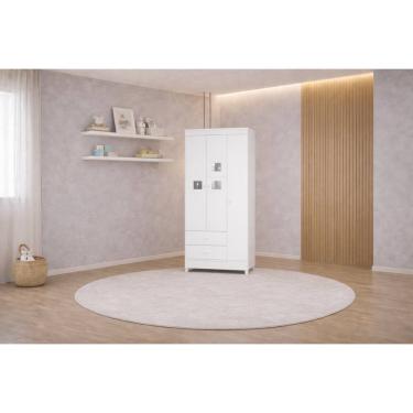 Imagem de Guarda Roupa Infantil  3  Portas 2 Gavetas Lunni -  MobiBaby