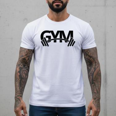 Imagem de Camiseta Masculina Edição Especial Malha Nobre Toque de Seda Branca Camisa Autoral Treino Musculação-Masculino